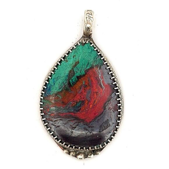 Sonoran Sunrise 925 Sterling Silver Handmade Pendant